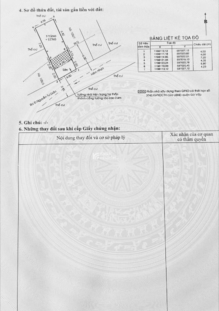 NHÀ 4 TẦNG - 45M2 (4*11) - HẺM 4M - GẦN SÂN BAY - 6 TỶ 700