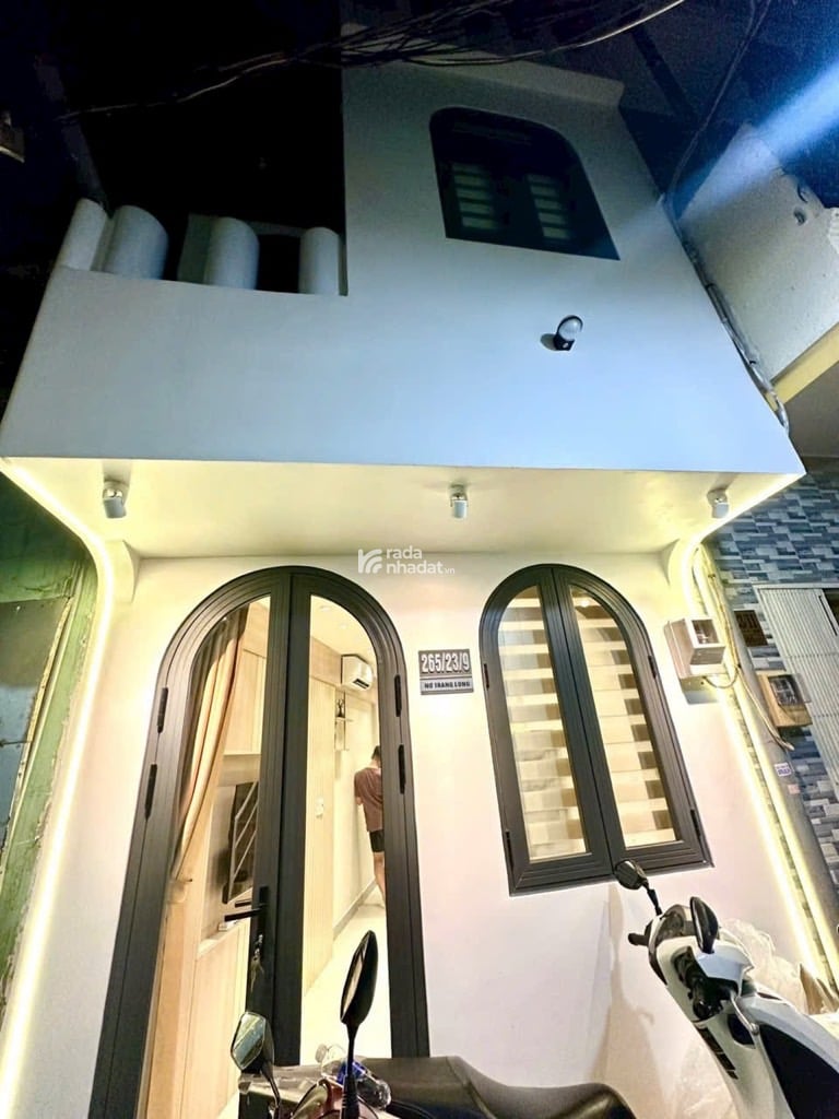 HẺM XE HƠI NƠ TRANG LONG, BÌNH THẠNH, 2 TẦNG Ở NGAY. GIẢM 650TR CHỈ 2.3T TL 