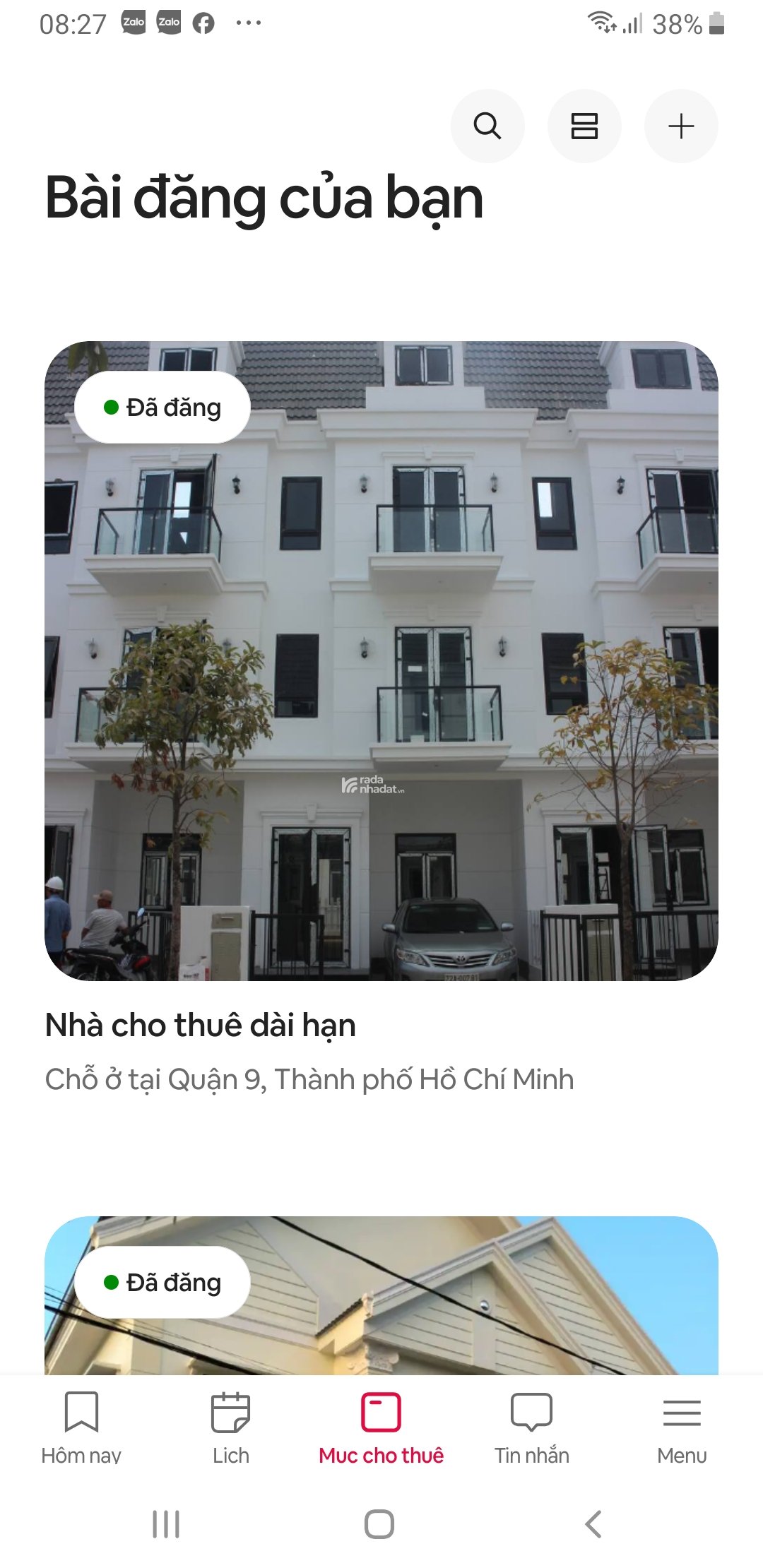 Nhà phố cho thuê nguyên căn hoặc thuê tầng