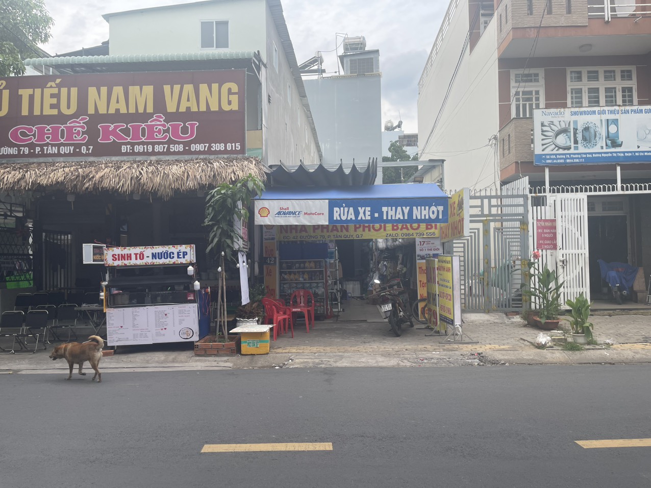 nhà Dt 7.9x18,5m Đường 79 phường Tân Quy Q7. vị trí Kinh doanh