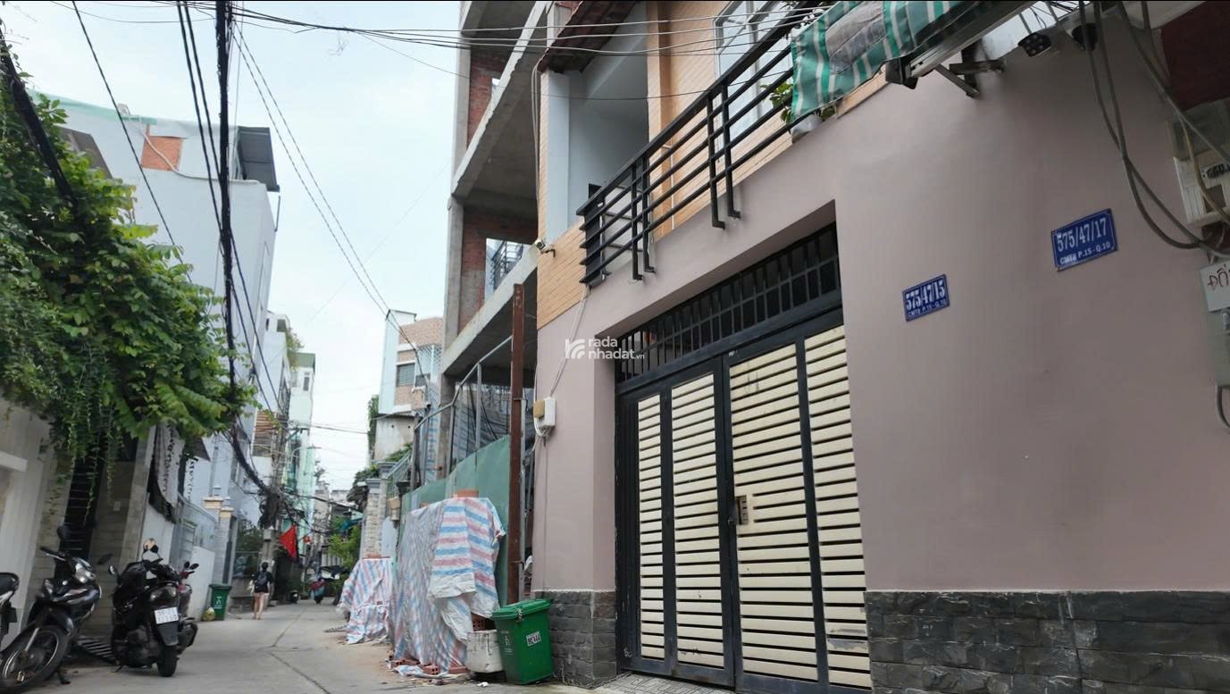 BÁN NHÀ RIÊNG HXH 8M; CMT8, Q.10; CN: 56,1m2, nở hậu 4,05m; 3 TẦNG; GIÁ CHỈ 11 TỶ