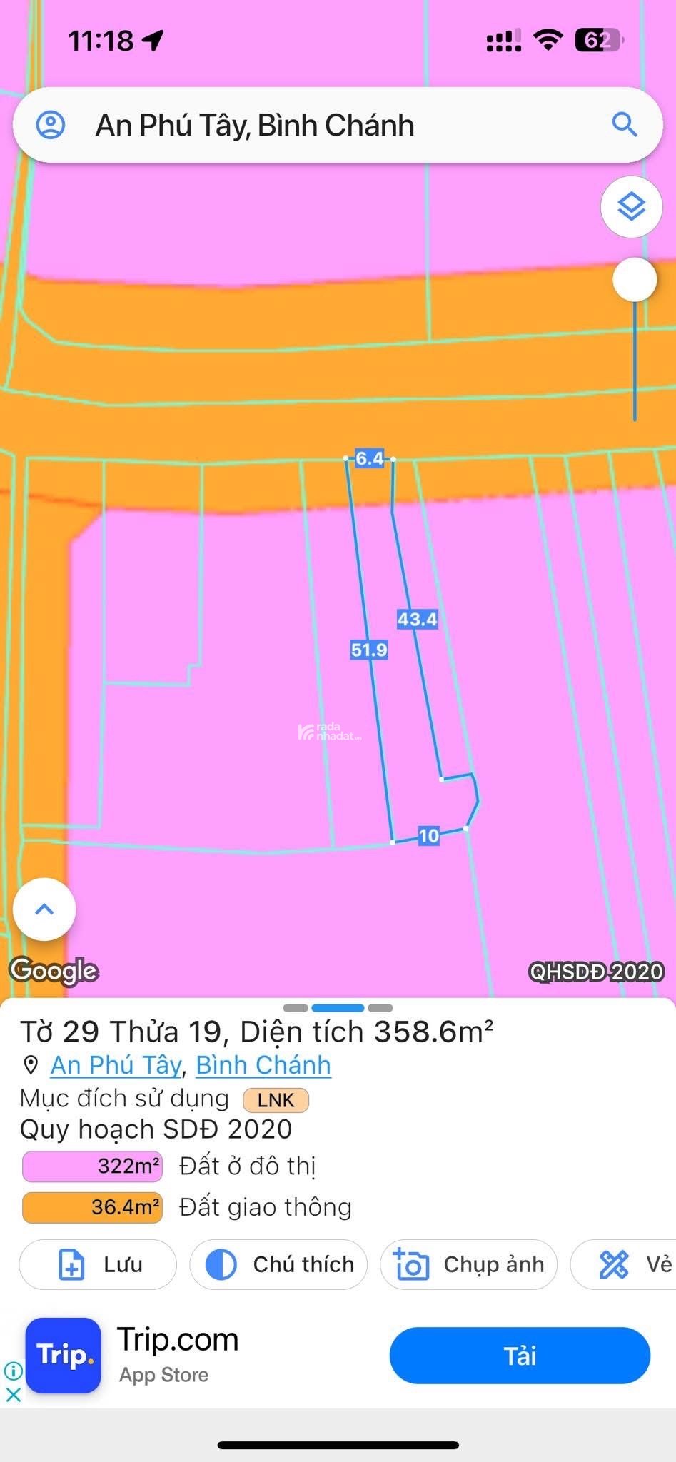 BÁN NHÀ -  ĐƯỜNG AN PHÚ TÂY 360m2 - GIÁ 14tỷ(TL)