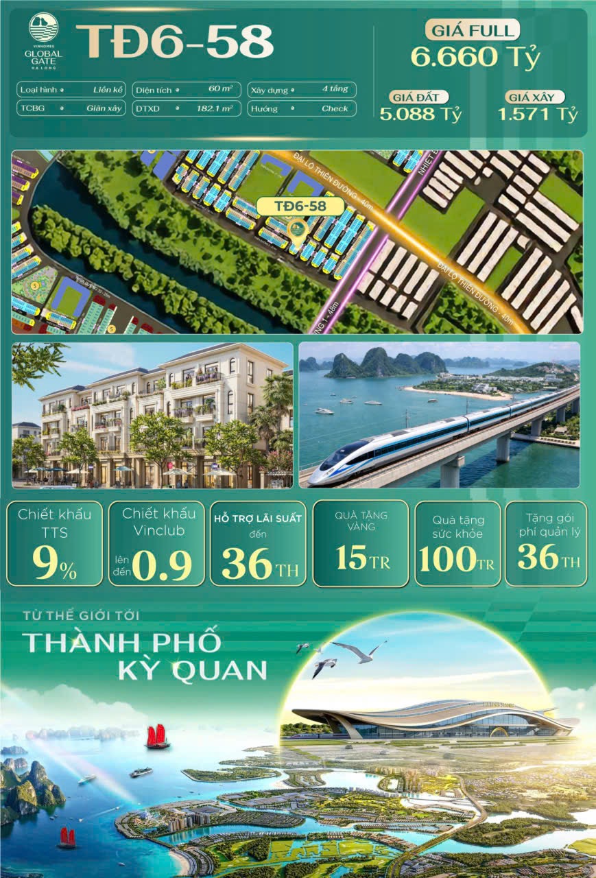 Liền kề biển tại vịnh thiên đường nhiệt đới