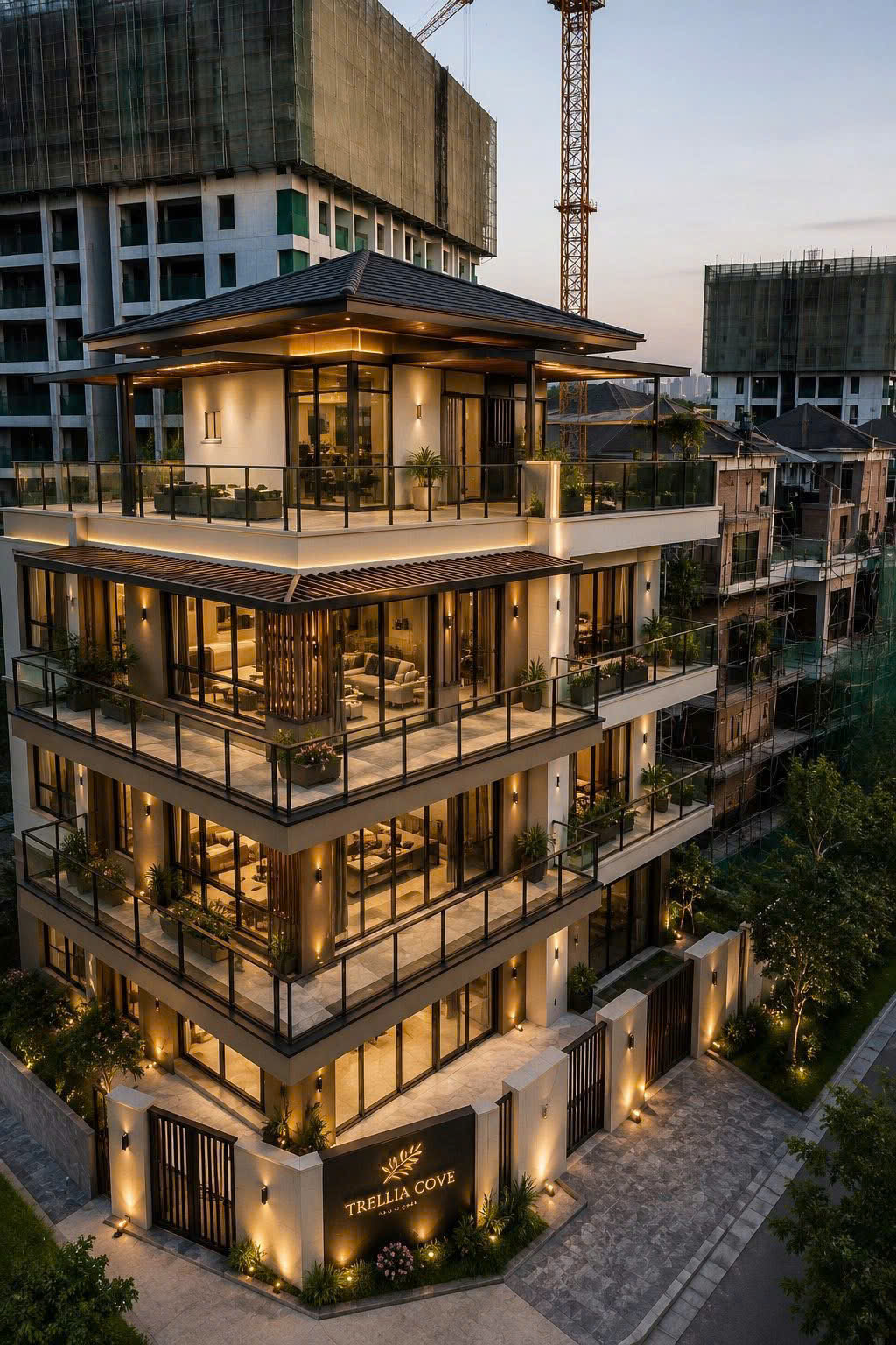 Nhà Phố Ven Sông Trellia Cove, Mizuki Park (26ha) Nguyễn Văn Linh, Bình Chánh, 249m2 - 18,4 tỷ