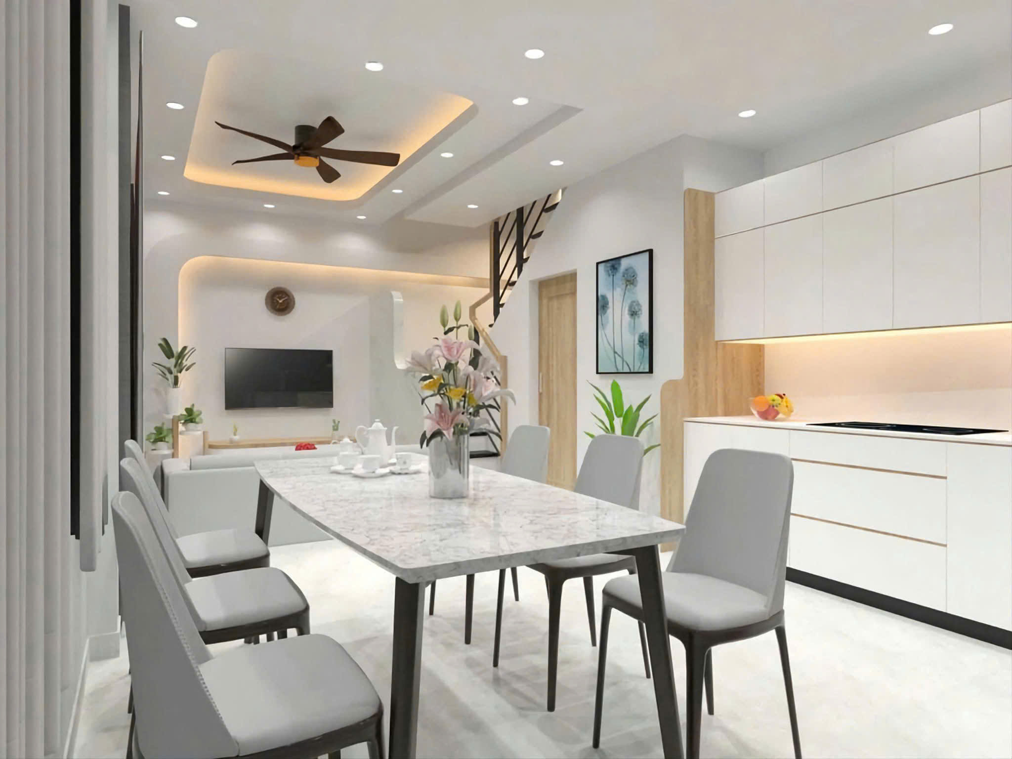 Nhỉnh 4 tỷ sở hữu ngay nhà ngang khủng 7m, đường Ngô Tất Tố, Bình Thạnh, 63m2 SHR, full nội thất