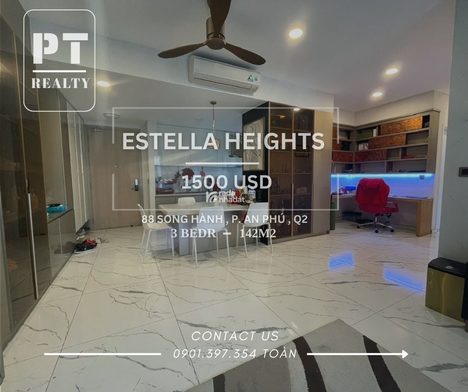 CHO THUÊ CĂN GÓC ESTELLA HEIGHTS 2PN 104M2 