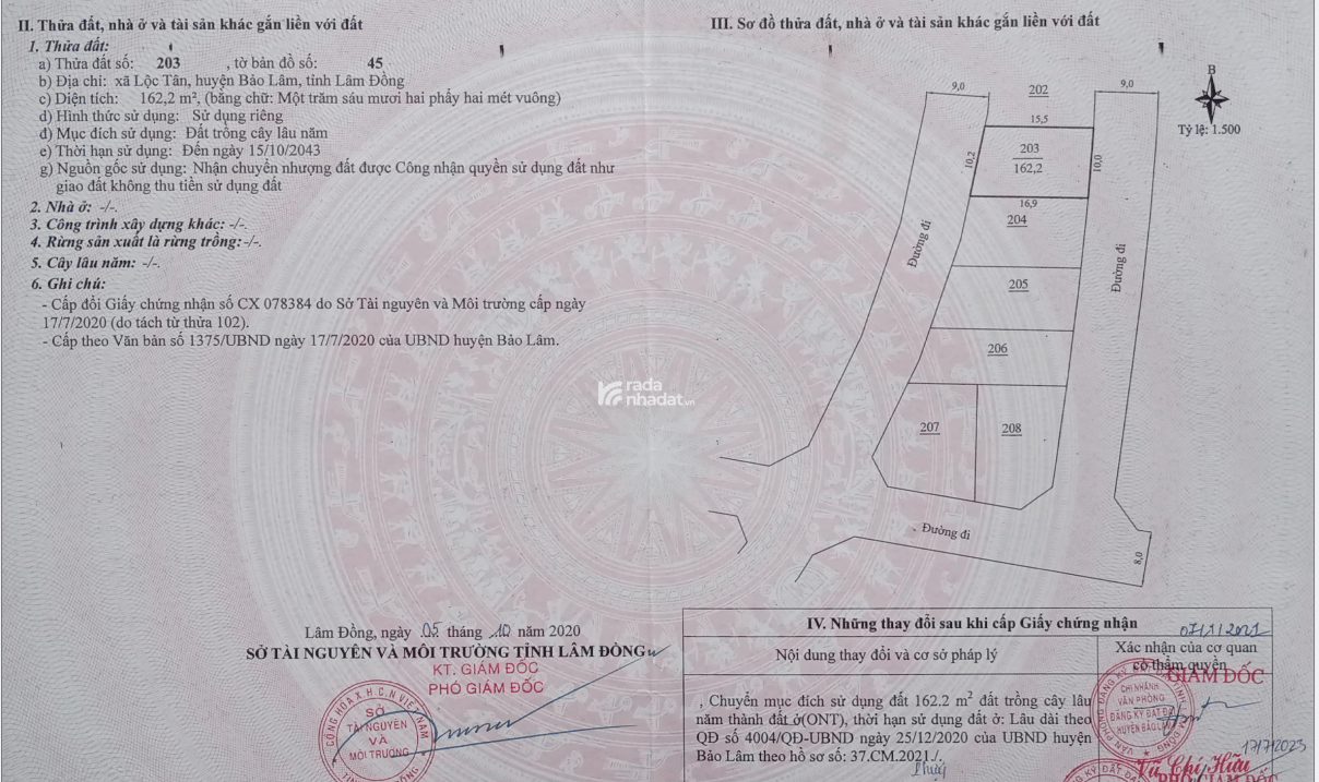 Duy nhất - Sở hữu ngay lô đất biệt thự sinh thái TP. Bảo Lộc, KDC hiện hữu, SHR -100% Thổ cư