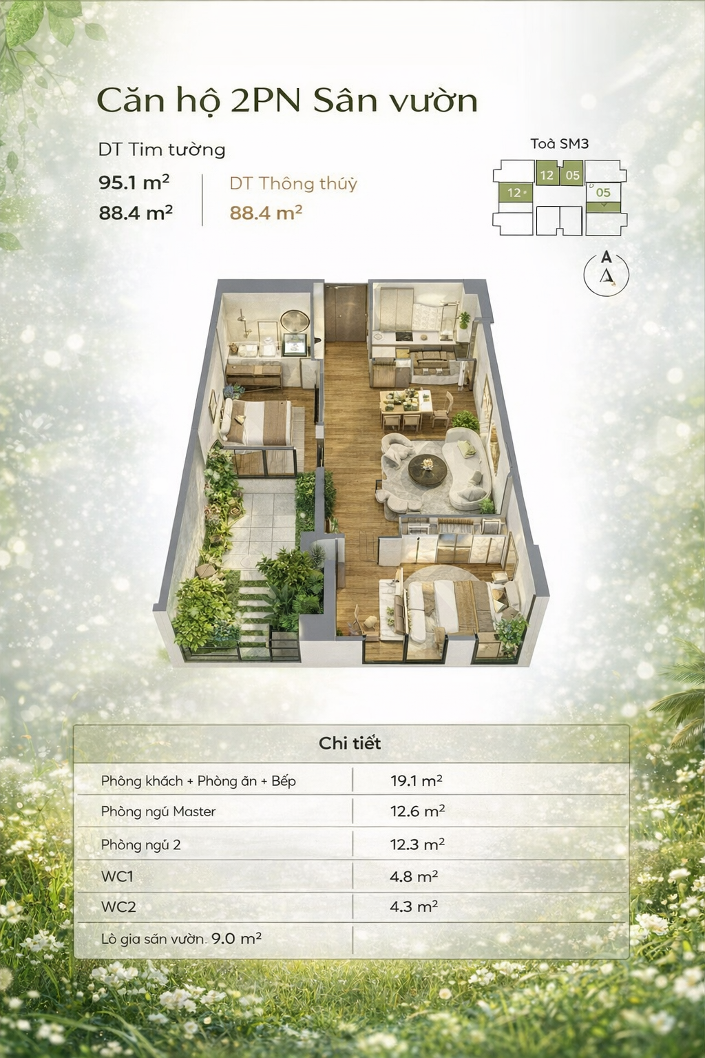 Căn hộ giá rẻ dự án Greenera Southmark cần bán ngay giá 6.637 tỷ (TTS)
