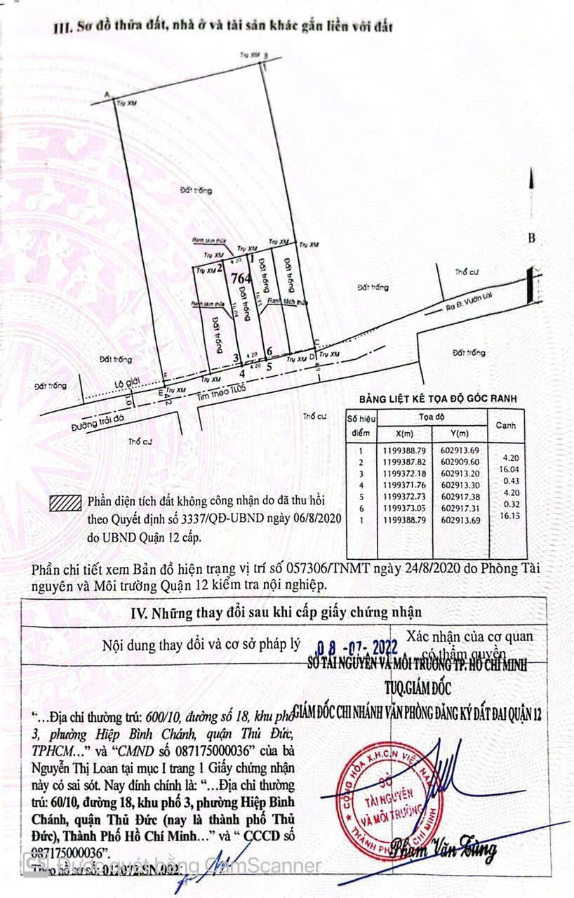 BÁN GẤP LÔ ĐẤT ĐẸP - 1 SẸC VƯỜN LÀI, AN PHÚ ĐÔNG Q12
