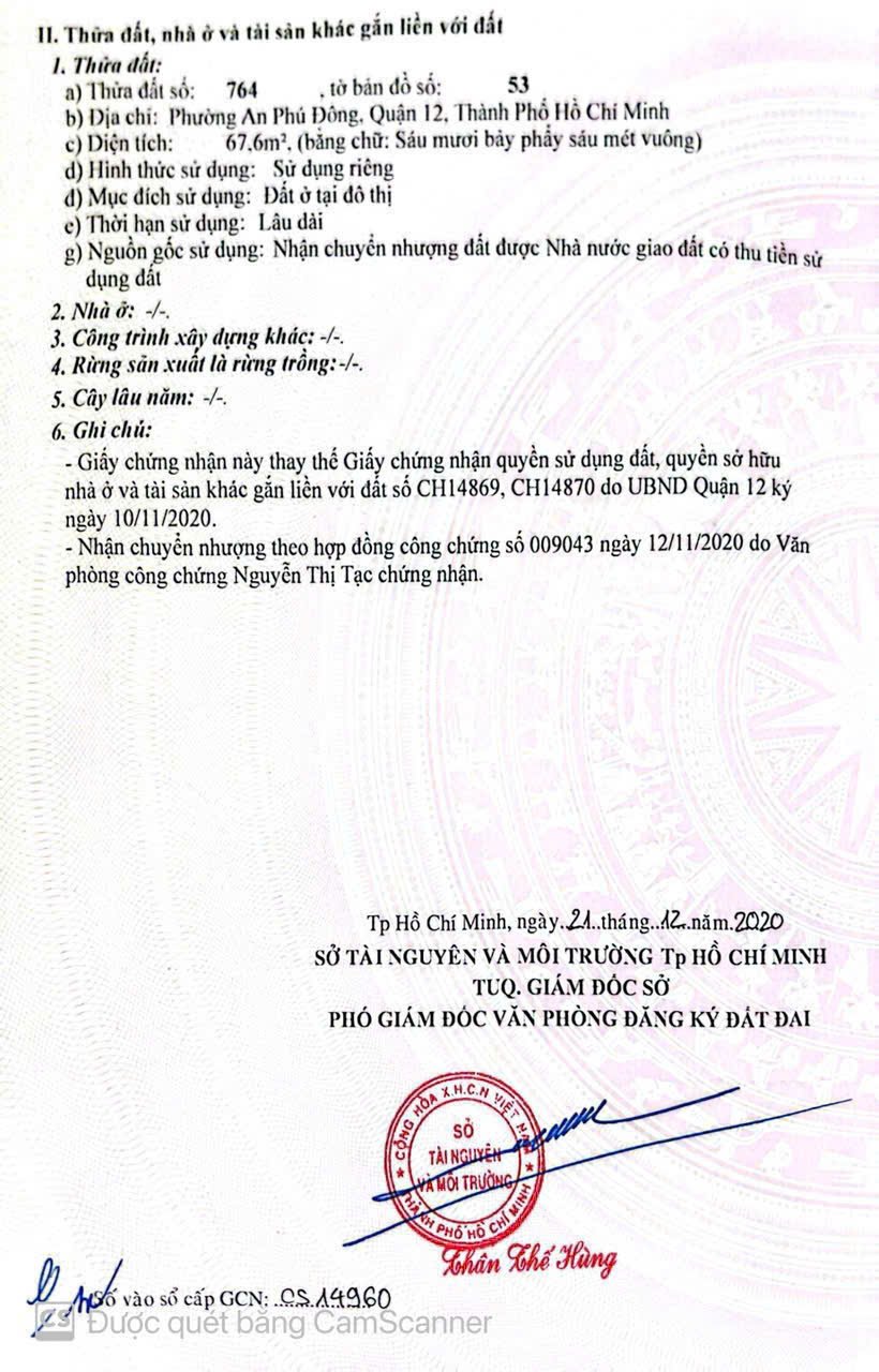 BÁN GẤP LÔ ĐẤT ĐẸP - 1 SẸC VƯỜN LÀI, AN PHÚ ĐÔNG Q12