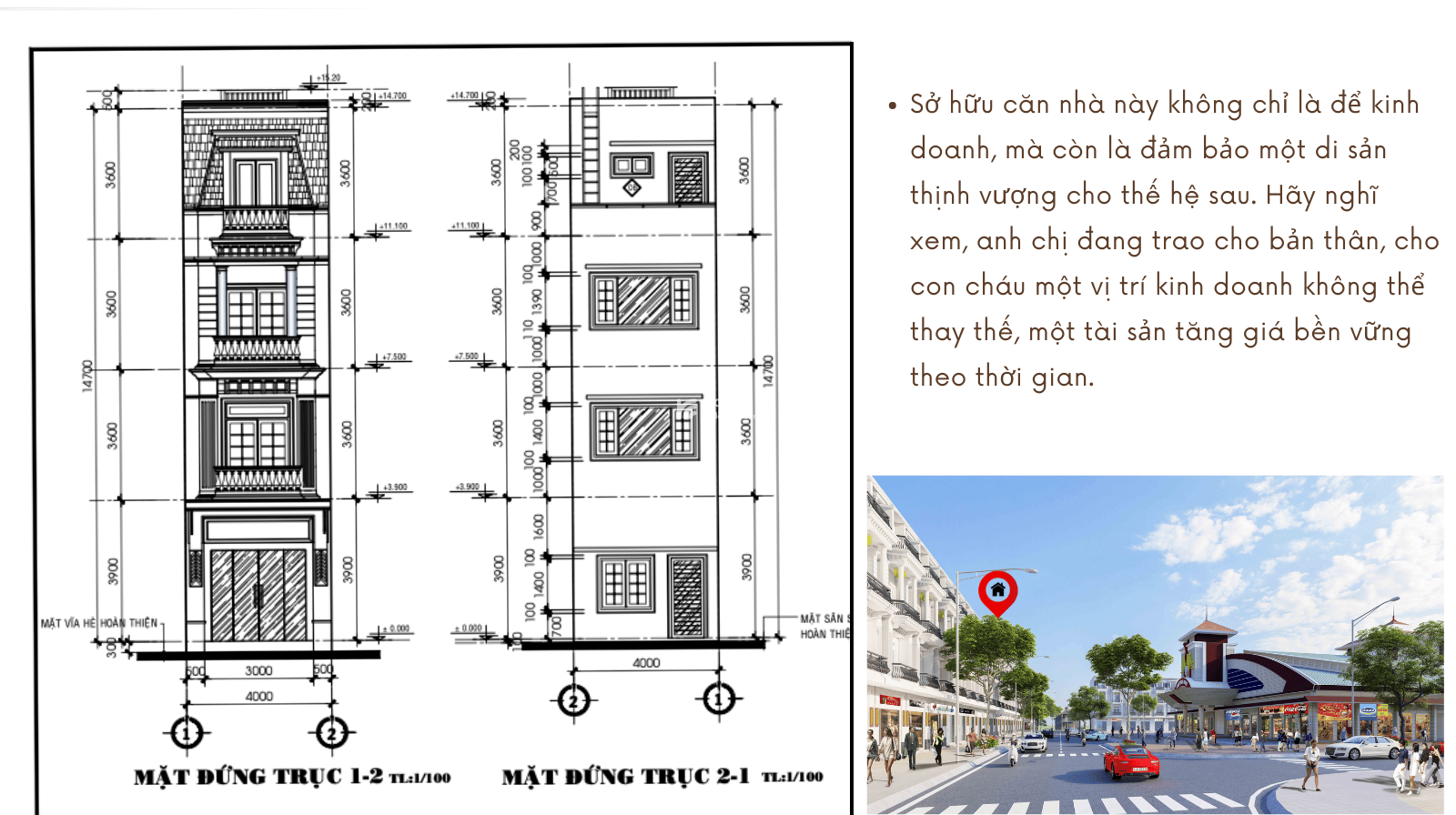 Chính chủ bán căn nhà phố thương mại mặt tiền chợ Cái Vồn, đối diện nhà lồng