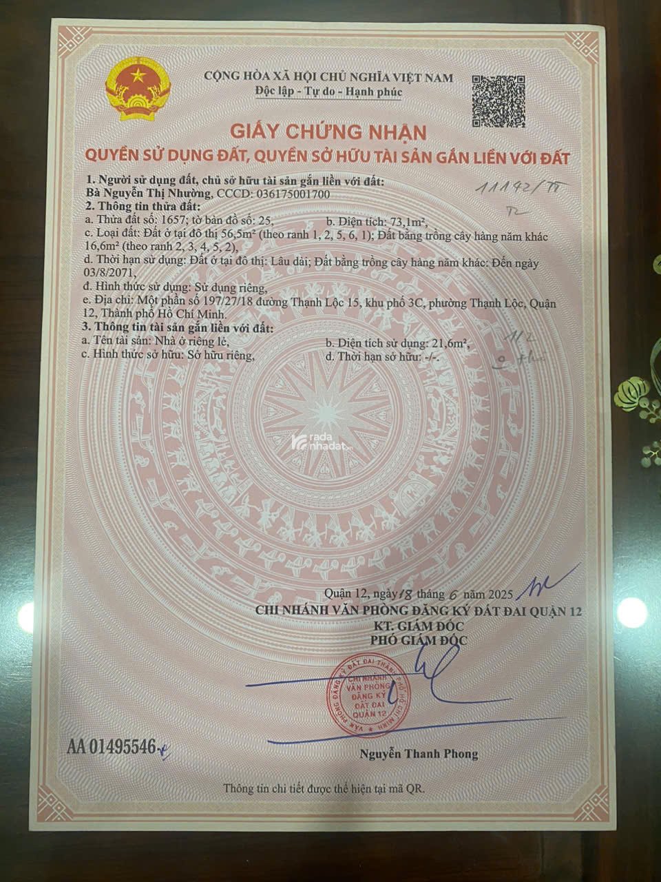 BÁN ĐẤT MẶT TIỀN RẠCH THẠNH LỘC 31 - CẦU TƯ DIỆN - AN PHÚ ĐÔNG 4.X Tỷ