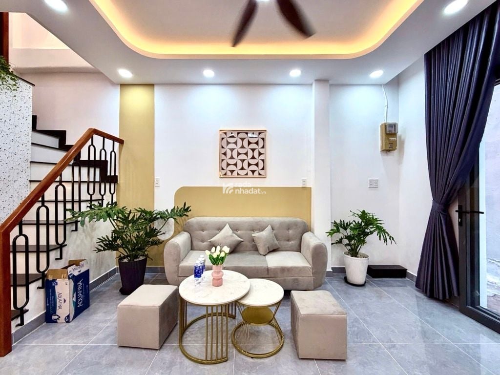 NHÀ MỚI Ở NGAY - 4 TẦNG BTCT - 3PN 4WC FULL NỘI THẤT XỊN - DT 25M2 (4x6.5) SỔ A4 - SD 94M2