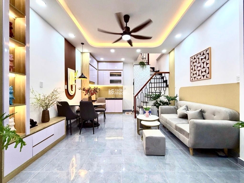 NHÀ MỚI Ở NGAY - 4 TẦNG BTCT - 3PN 4WC FULL NỘI THẤT XỊN - DT 25M2 (4x6.5) SỔ A4 - SD 94M2