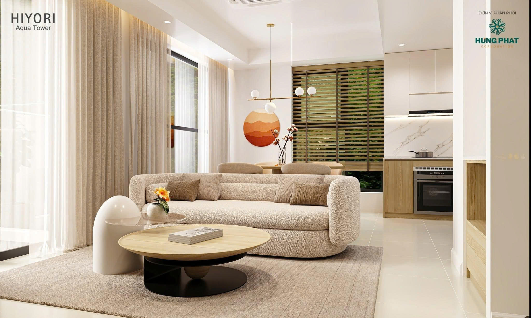 Căn 2PN trực diện biển, giá tốt, cách biển 300m, bàn giao full nội thất chuẩn Nhật
