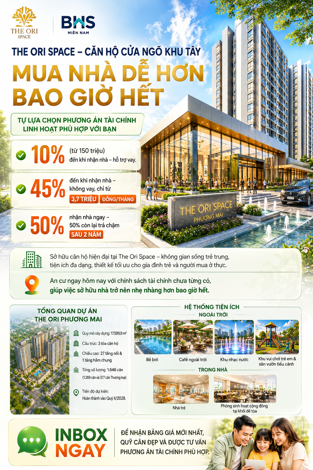 The Ori Space , căn hộ cửa ngõ khu tây , dễ mua hơn bao giờ hết