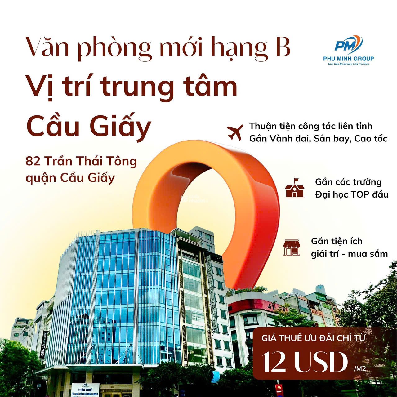VĂN PHÒNG HẠNG B. THIẾT KẾ HIỆN ĐẠI - MẶT TIỀN RỘNG GIÚP NÂNG TẦM THƯƠNG HIỆU