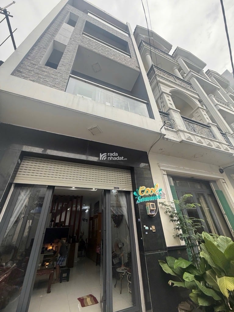 NHÀ ĐẸP 4 TẦNG KIÊN CỐ - GIÁP TÂN PHÚ - HẺM XE HƠI - 60M2 - 4x15M - CHỦ XÂY DỰNG TÂM HUYẾT ĐỂ Ở - S