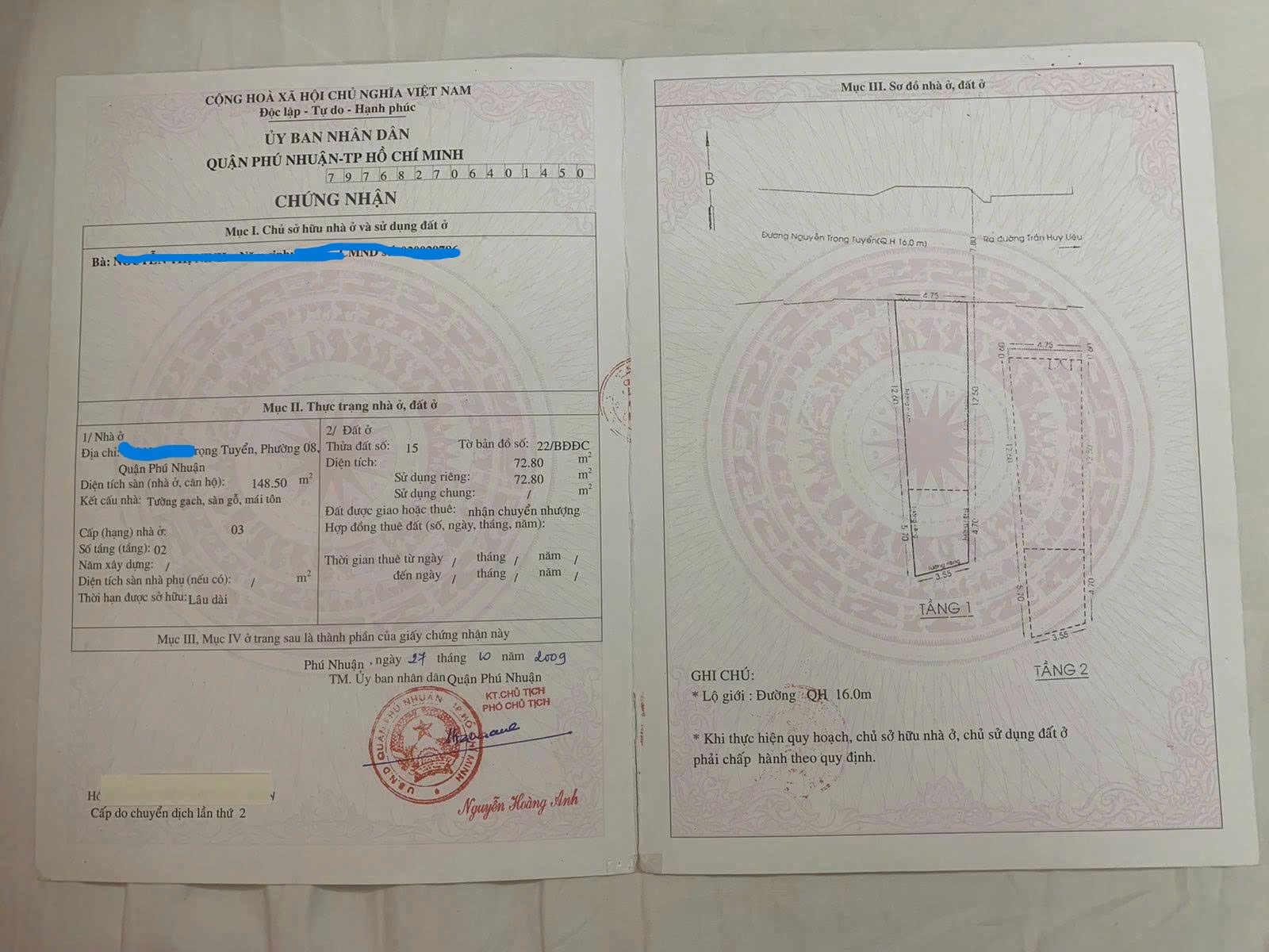 HOT: BÁN NHÀ MẶT TIỀN NGUYỄN TRỌNG TUYỂN , P8 , PHÚ NHUẬN (5m x18m), 3 TẦNG, 14 TỶ