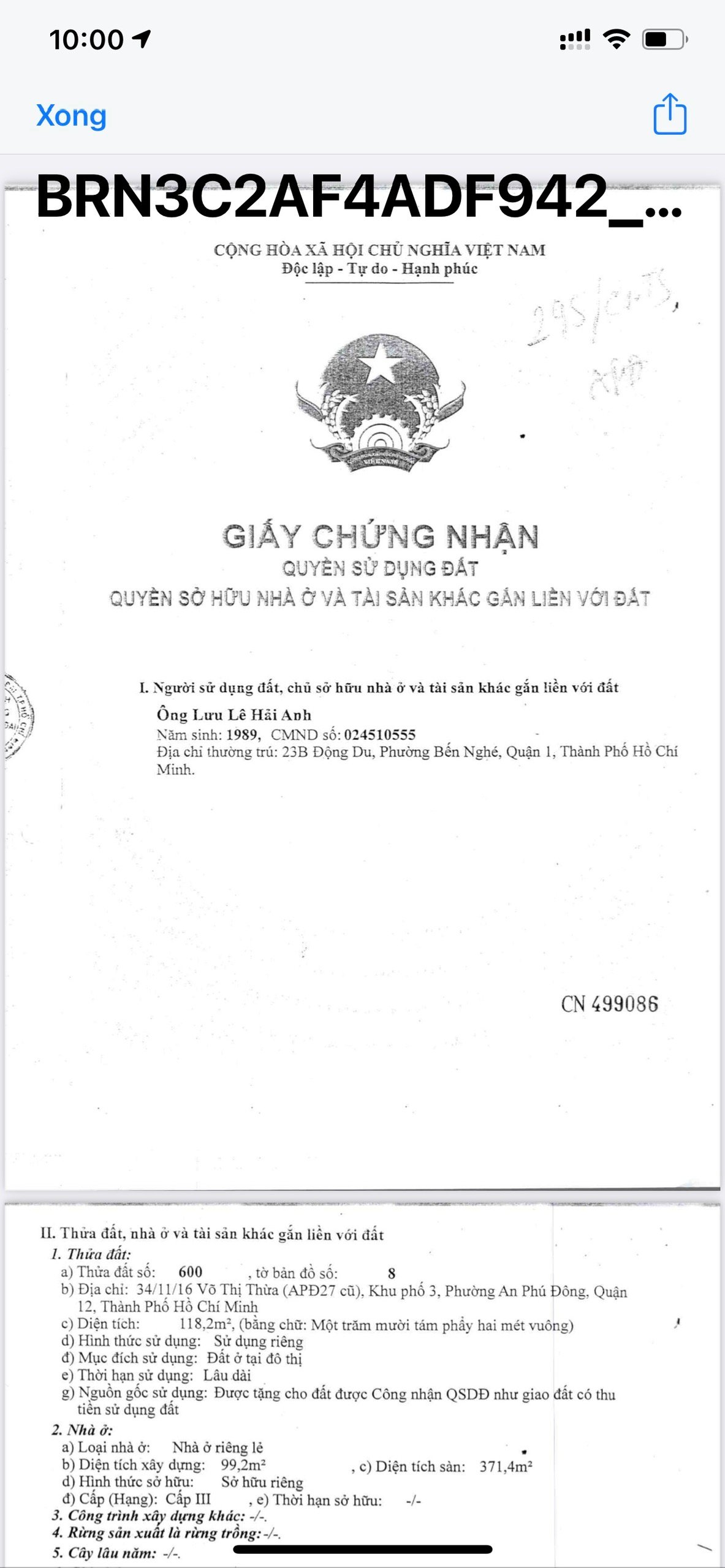 Bán nhà riêng tại Võ Thị Thừa, 8,5 tỷ, 118,2m2, 12PN, 11WC, 4 tầng, chính chủ hàng hiếm