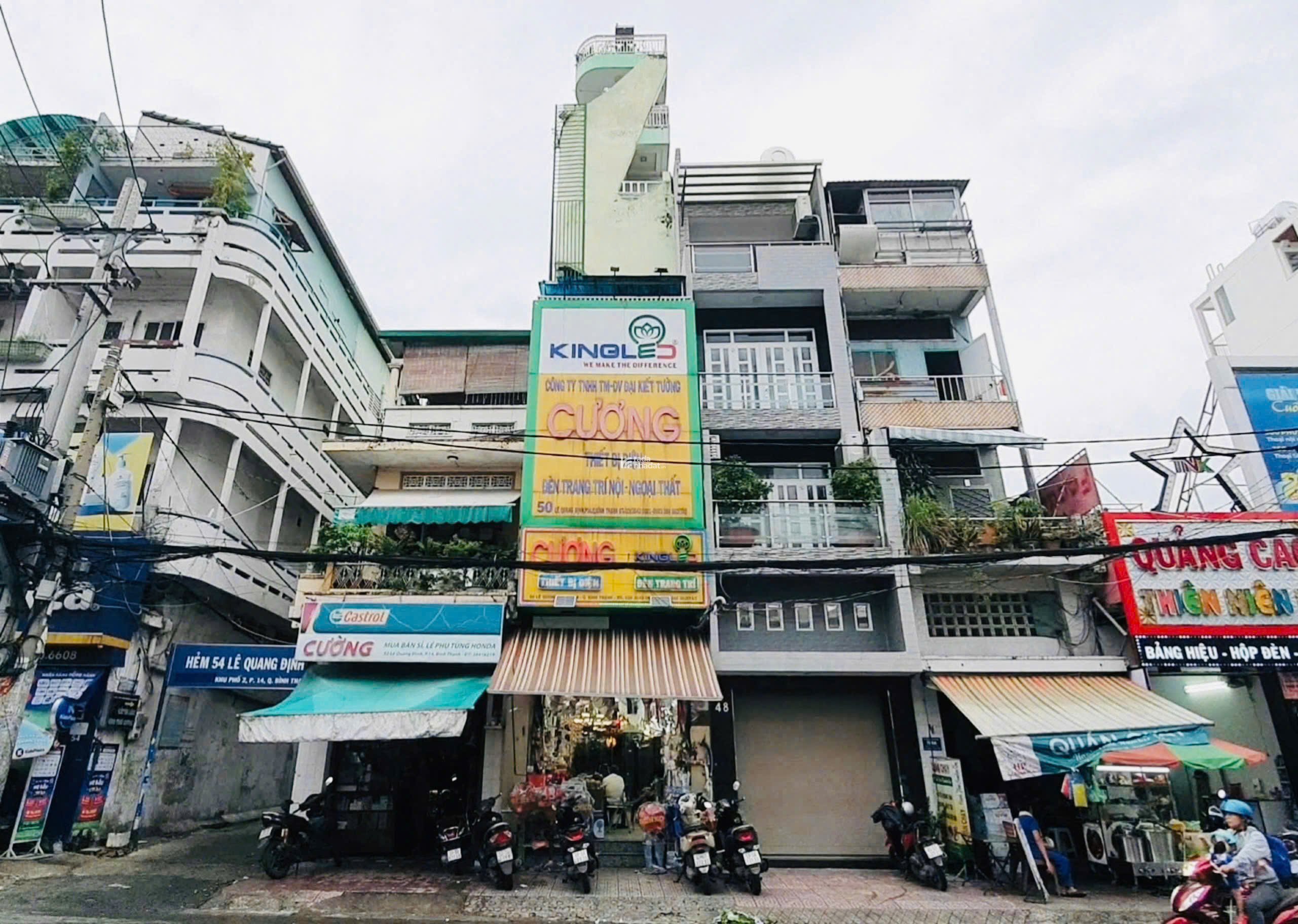Bán nhà mặt tiền 60m2 , 6 tầng chỉ 14 tỷ đường Lê Quang Định, Bình Thạnh