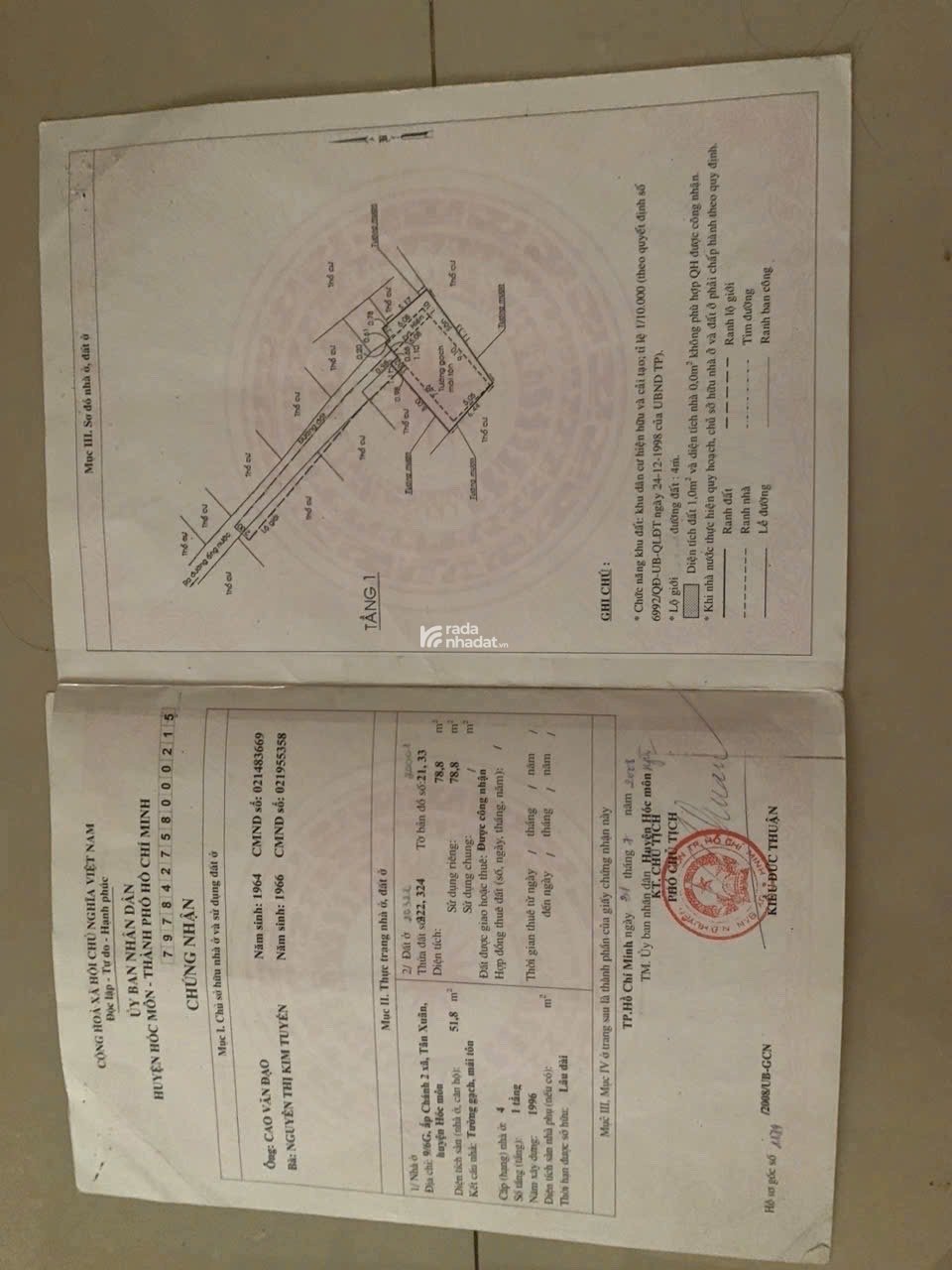 Bán nhà Hóc Môn 36m2 ngang 6m 3pn 2WC 