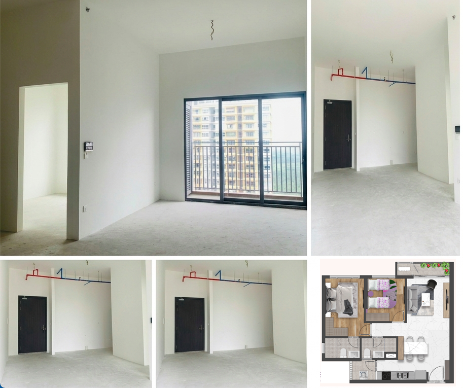 bán căn góc 2PN2WC - 5,75 tỷ bao thuế phí - 85m2 - bàn giao thô Celesta Rise