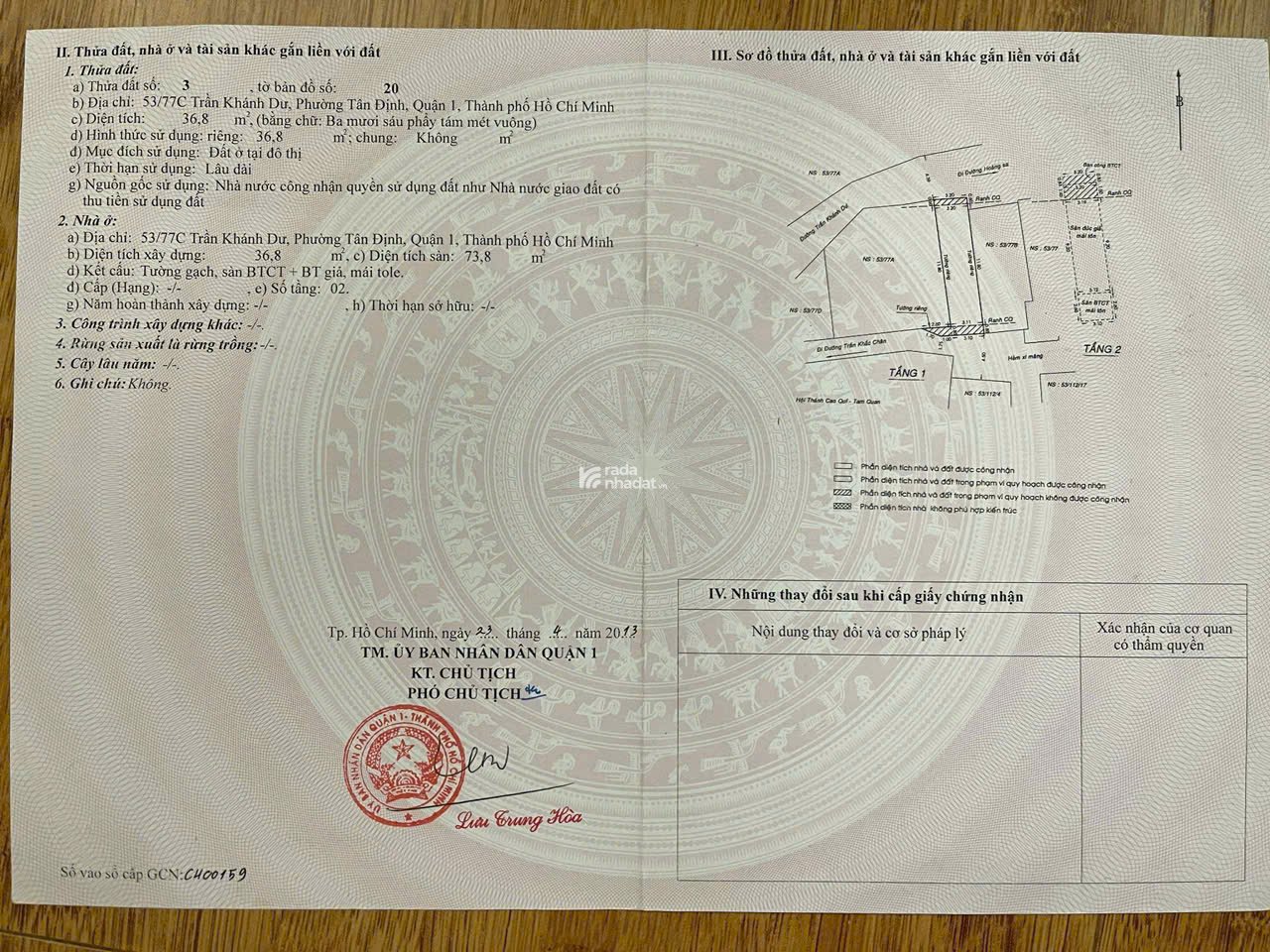 Trần Khánh Dư, Hẻm Ô Tô - 3 Tầng 4PN, DT 36.8m2, Sống Ngay Q1