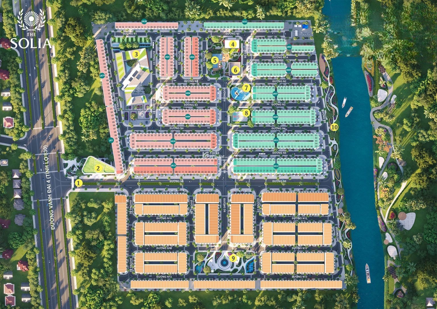 THE SOLIA - Đất Nền MT Vành Đai 4 - Sổ Riêng Từng Nền - Giá Chỉ 600 Tr/100m2 - Ngân Hàng Hỗ Trợ 75%