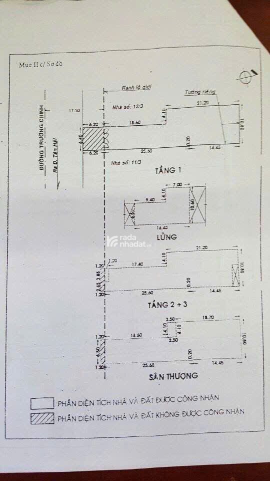 BÁN NHÀ PHỐ MẶT TIỀN TRƯỜNG CHINH  PHƯỜNG 13, TÂN BÌNH  DT 350M2, GIÁ CHỈ 68 TỶ