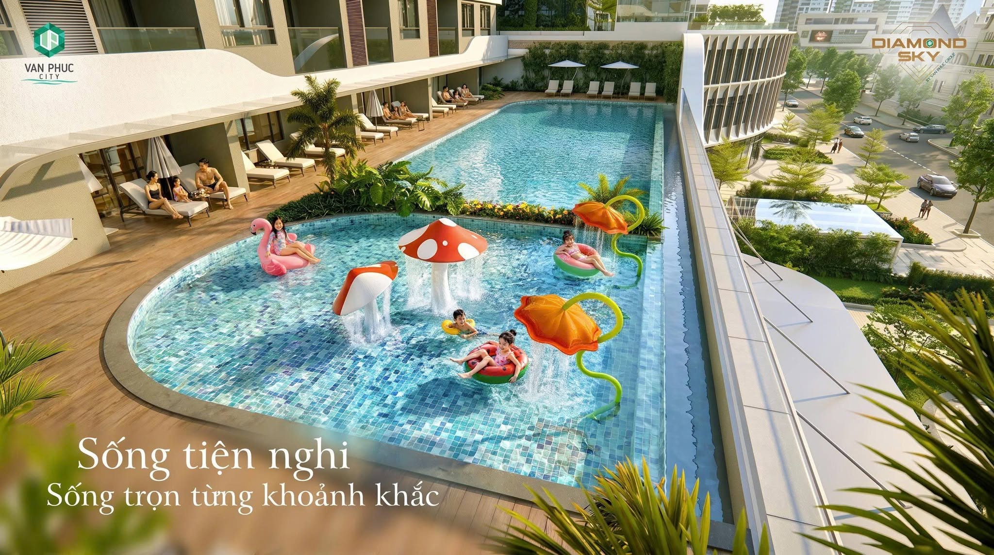 Sở hữu căn hộ cao cấp mặt tiền QL13, CH Diamond Sky Vạn Phúc City, ưu đãi 90tr/m2