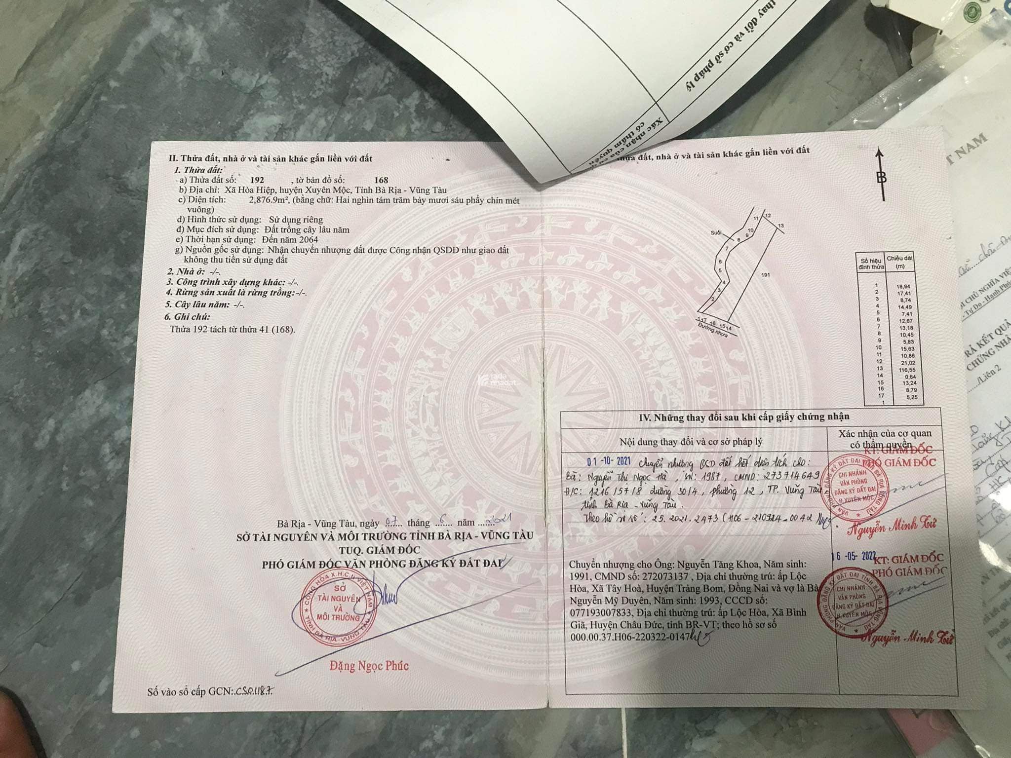 ĐẤT CHÍNH CHỦ CẦN TIỀN BÁN GẤP