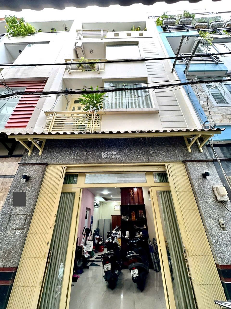 Bán nhà hẻm xe hơi Hoàng Hoa Thám 44m2 đúc 4 tầng 5PN nhỉnh 8 tỷ tl