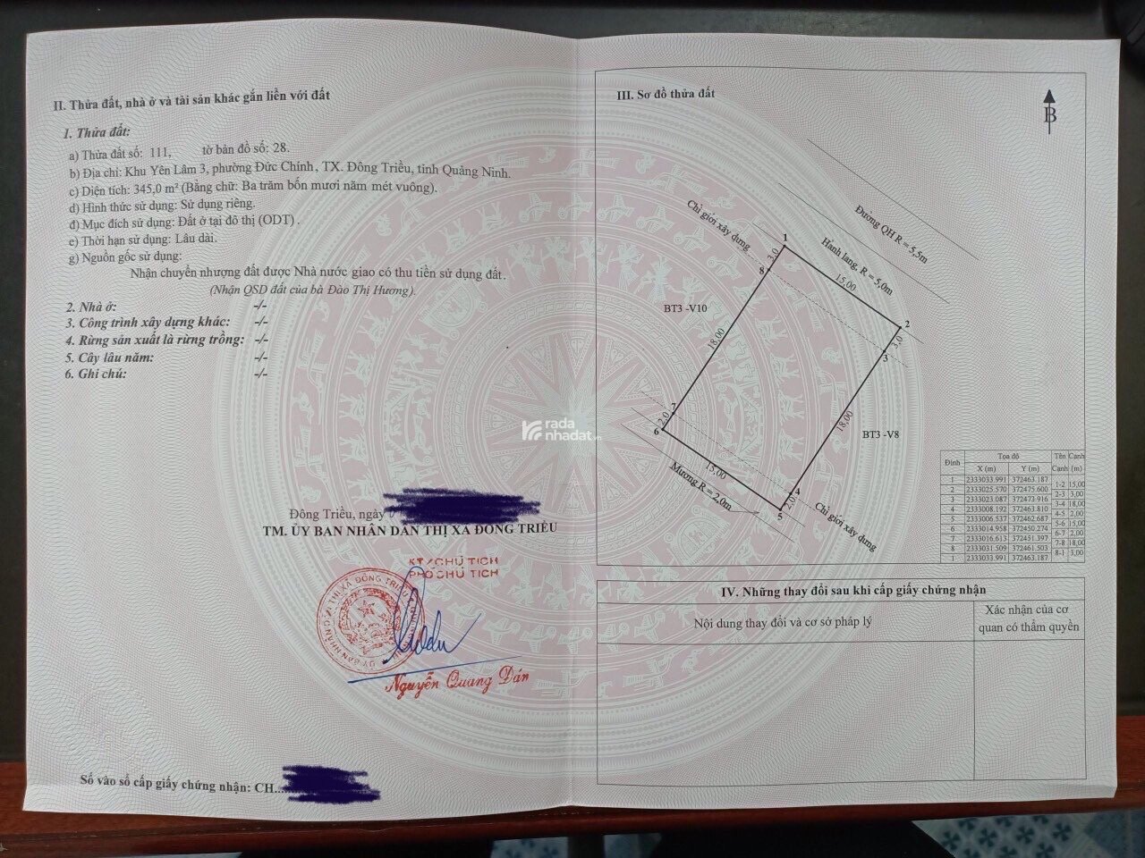 Bán đất Đông Triều - Quảng Ninh giá tốt