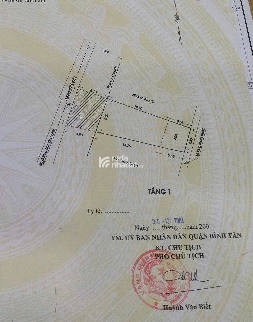  NHÀ NÁT - BÁN ĐẤT ĐƯỜNG TRẦN ĐẠI NGHĨA BÌNH TÂN ( 7 x 22 ) Hẻm xe hơi