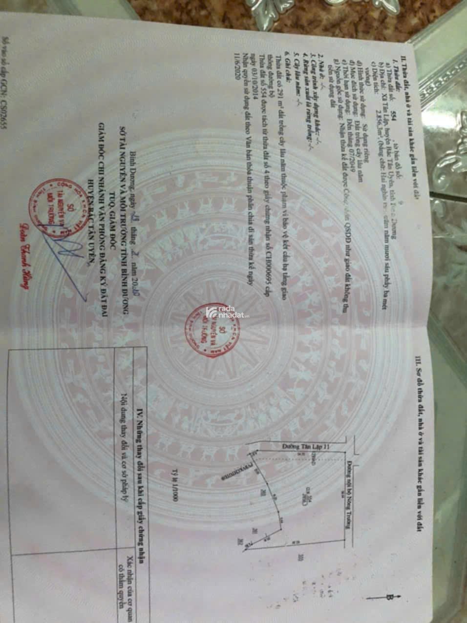 Đất khu vực Tân Lập, Phường Tân Uyên, TP HCM