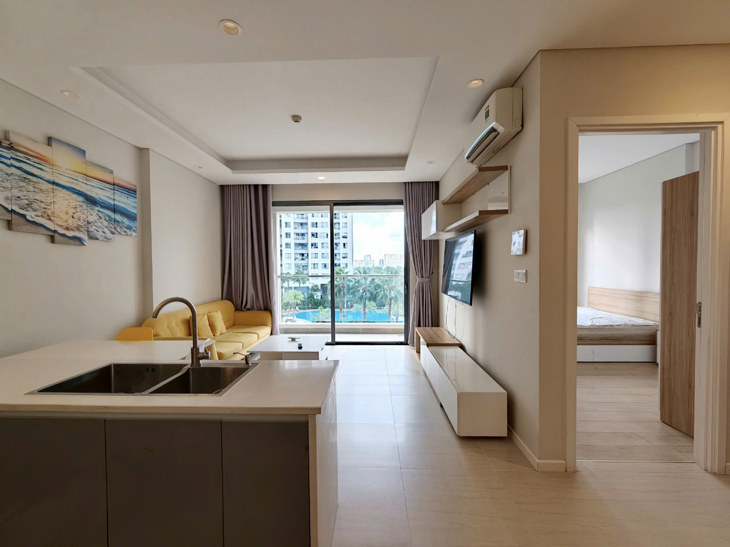 Cho thuê 17 triệu/tháng căn 1PN Đảo Kim Cương Diamond Island Quận 2, Full NT, vào ở ngay