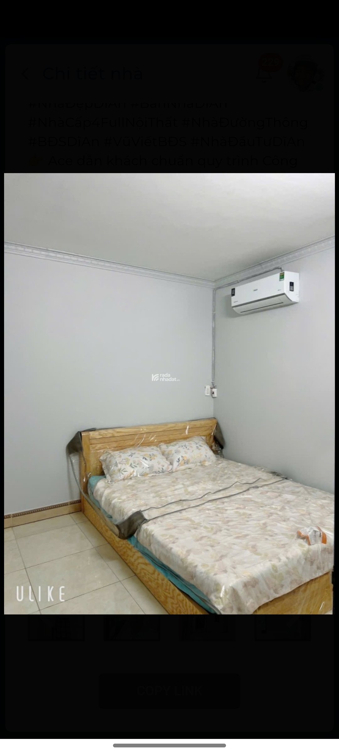 TÂN ĐÔNG HIỆP – NHÀ 62M2 SỔ RIÊNG – XE HƠI TỚI CỬA – FULL NỘI THẤT – GIÁ HƠN 2 TỶ