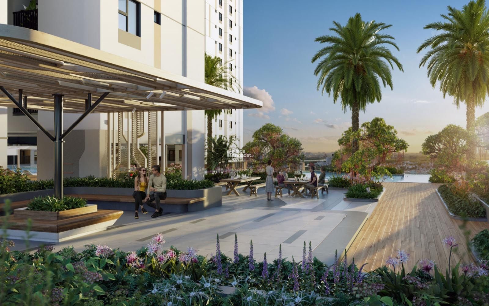 Bán căn hộ The Privia block C (51m2) giá 3.05 tỷ View hồ bơi