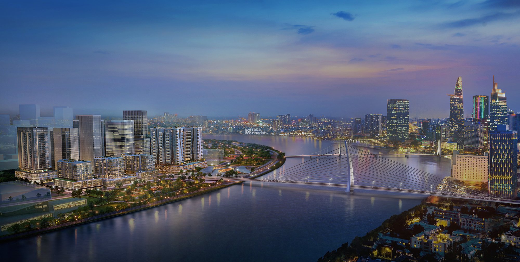 Bán căn hộ hạng sang 4 phòng ngủ The Opusk Thủ Thiêm, View sông đẳng cấp, 249m2, 103 tỷ