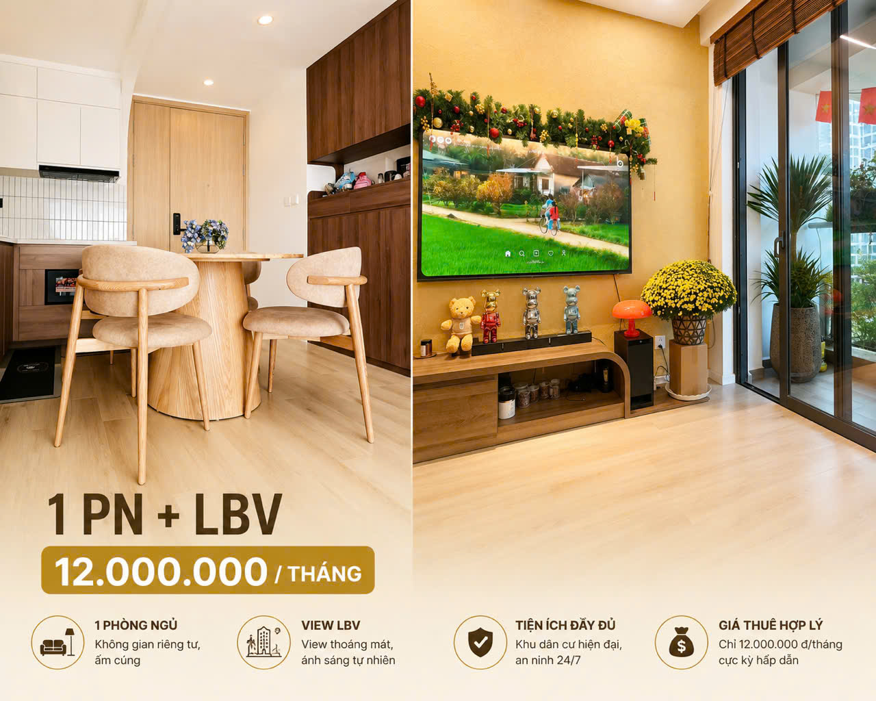 CHO THUÊ CHUNG CƯ ĐA DẠNG NHU CẦU PHÒNG CHO KHÁCH HÀNG
