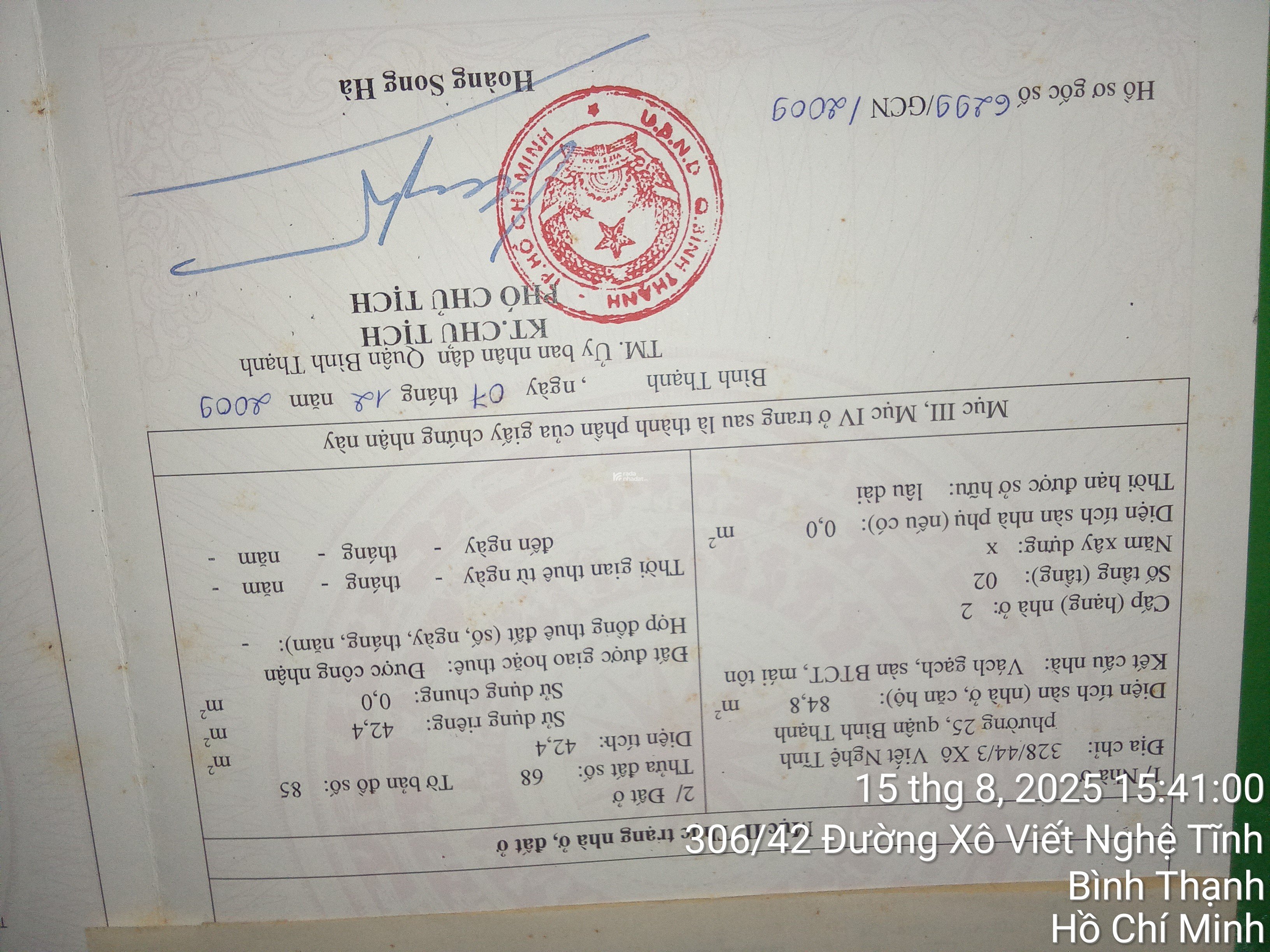 Bán nhà 1 trệt 1 lầu , diện tích sàn 43 m2 , diện tích sủ dụng 86 m2 . Có 2 toilet , 2 phòng tắm ,