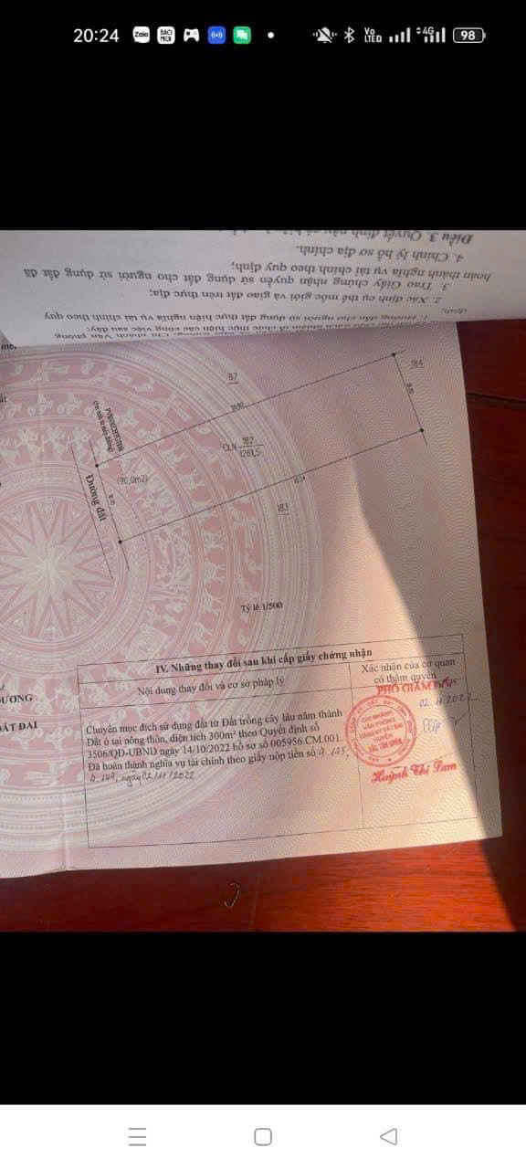 Đất mặt tiền KCN VSIP 3 - Mặt tiền 18M đường 32m ngay Cổng VSIP 3