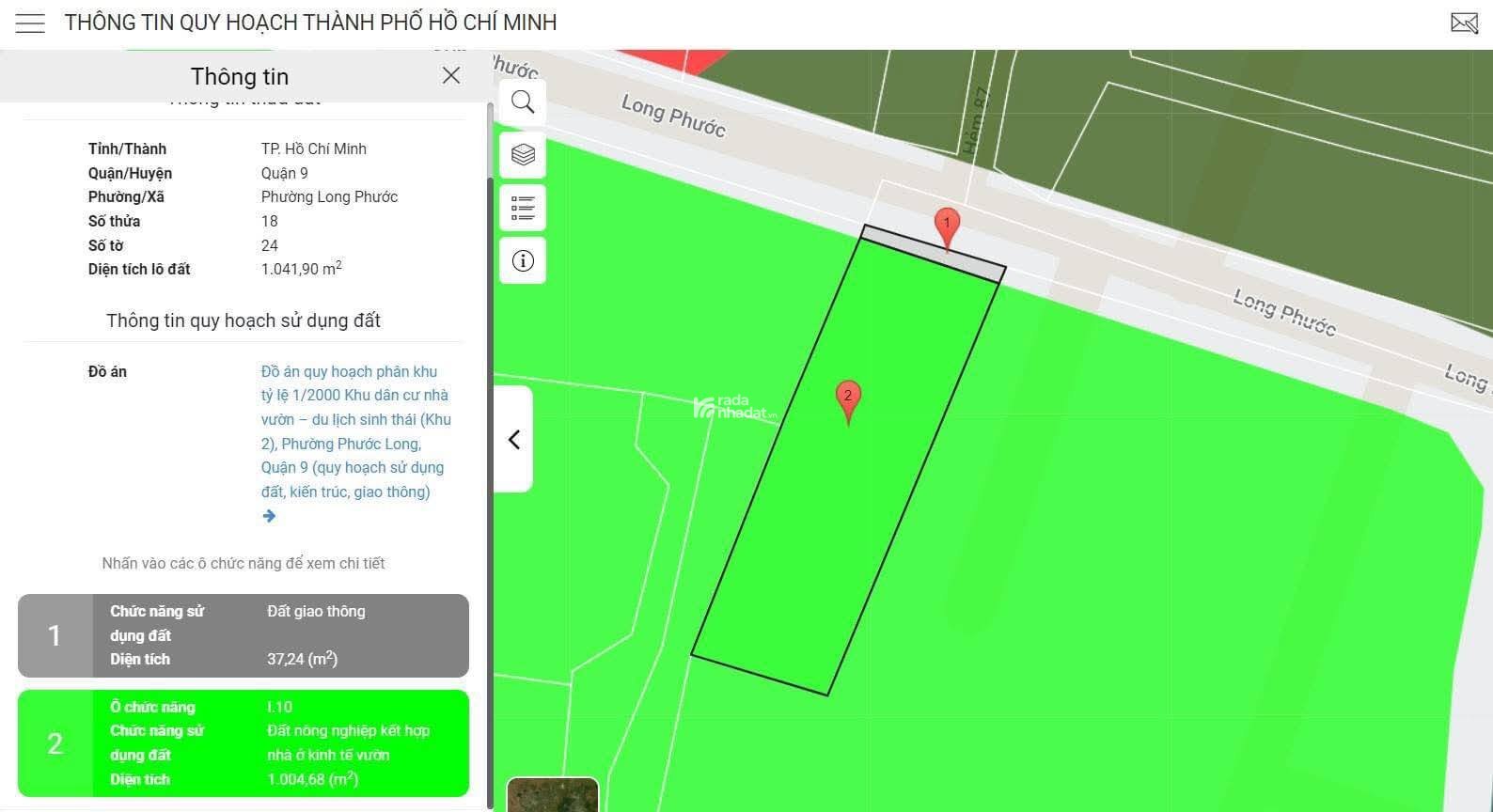 Bán đất quận 9  mặt tiền đường Long Phước gần -Vinhomes Grand Park quận 9 -915m2 sổ đỏ chính chủ 