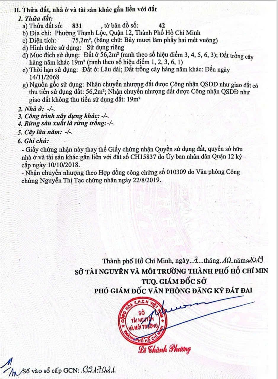 BÁN LÔ ĐẤT ĐẸP - KDC AN LỘC, VỊ TRÍ ĐẮC ĐỊA NGAY HÀ HUY GIÁP