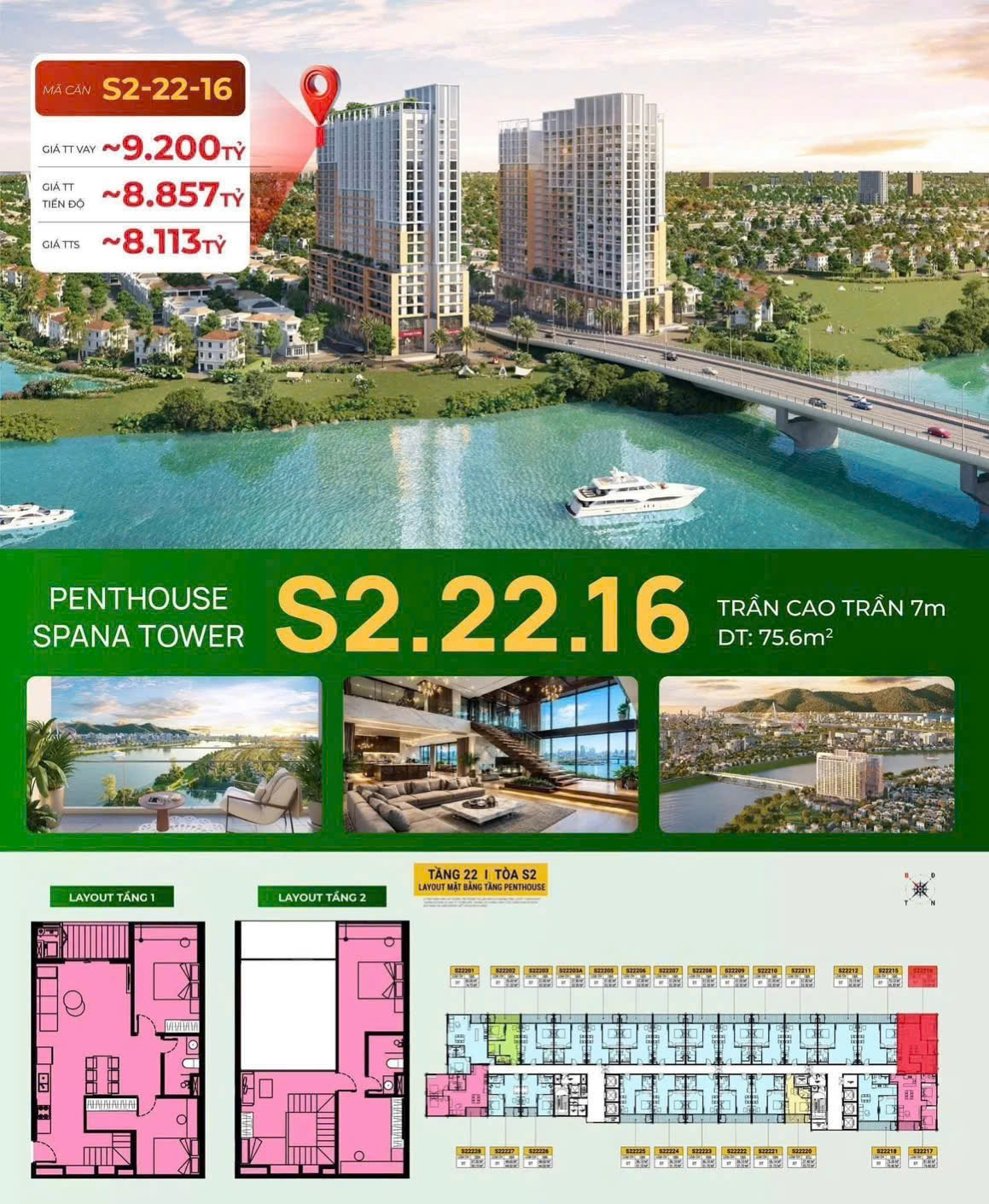 PENTHOUSE SPANA CHỈ TỪ 3,7 TỶ SỞ HỮU KHÔNG GIAN SỐNG TRÊN CAO TẠI TÂM ĐIỂM NAM ĐÀ NẴNG