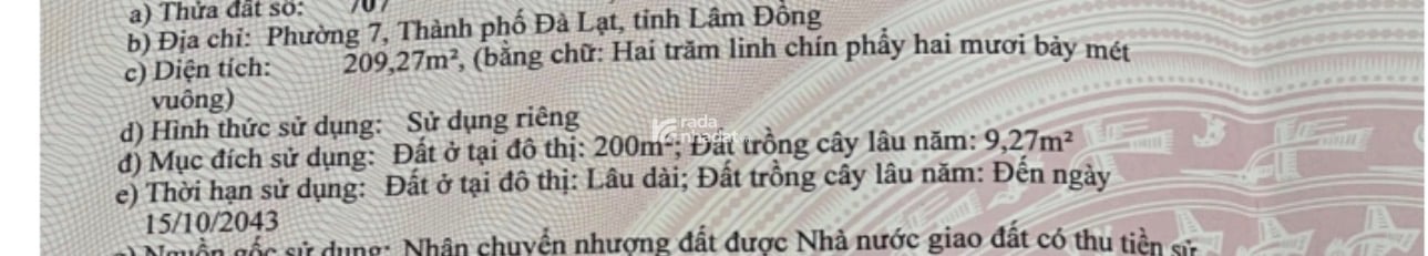  BÁN BIỆT THỰ 3 TẦNG  6 PHÒNG NGỦ THỔ CƯ  PHƯỜNG LĂNG BIANG, ĐÀ LẠT  GIÁ 15 TỶ