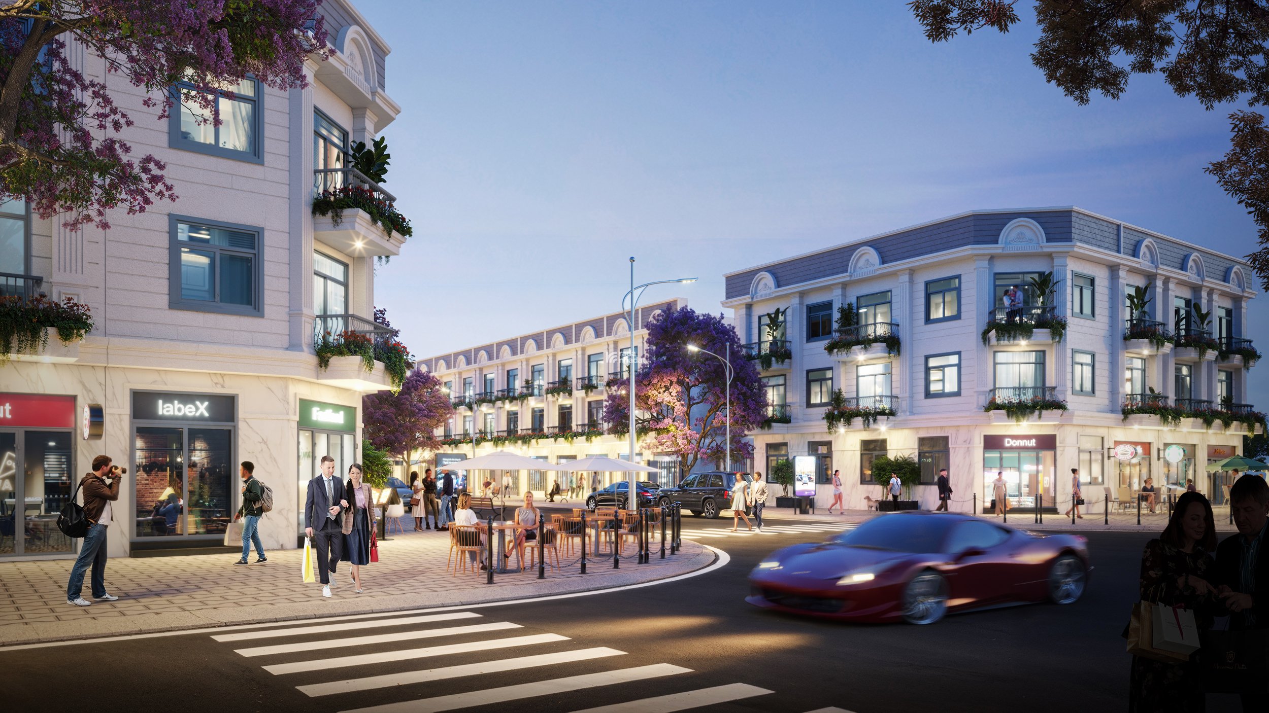 "Mở bán khu nhà phố" xây sẵn kiến trúc Pháp 4m x 20m. Nhà 3 tầng. Đường Bình Chuẩn 62. Khu an ninh