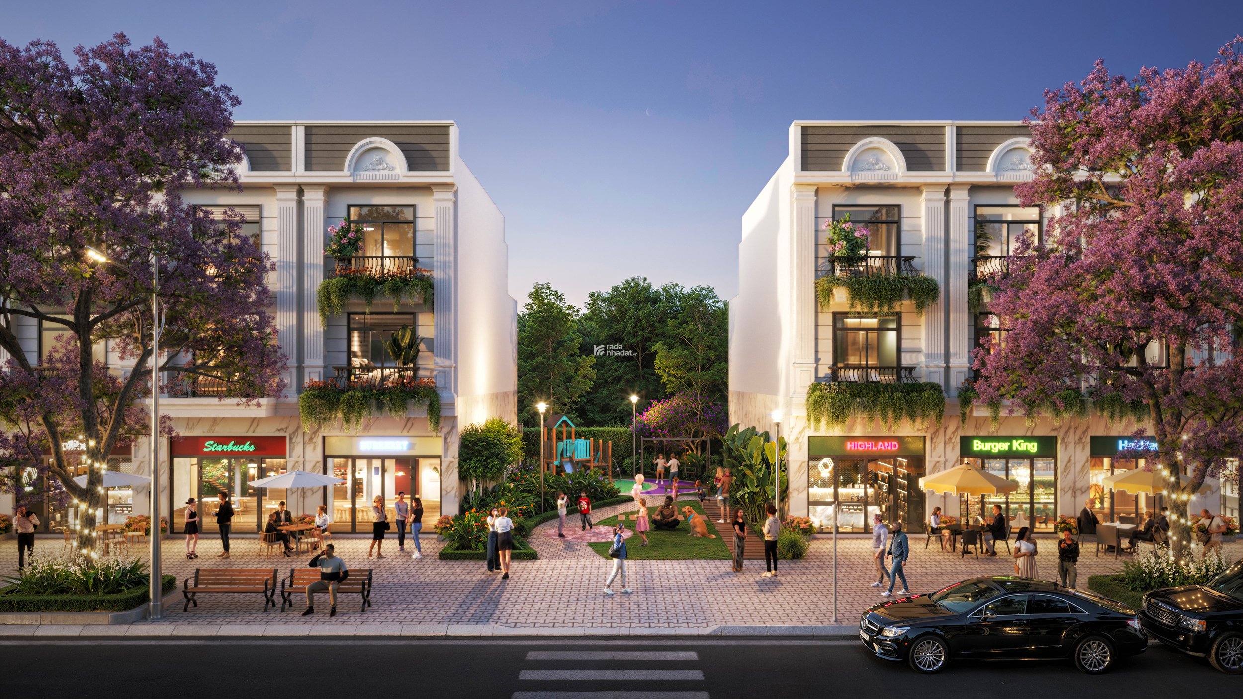 "Mở bán khu nhà phố" xây sẵn kiến trúc Pháp 4m x 20m. Nhà 3 tầng. Đường Bình Chuẩn 62. Khu an ninh