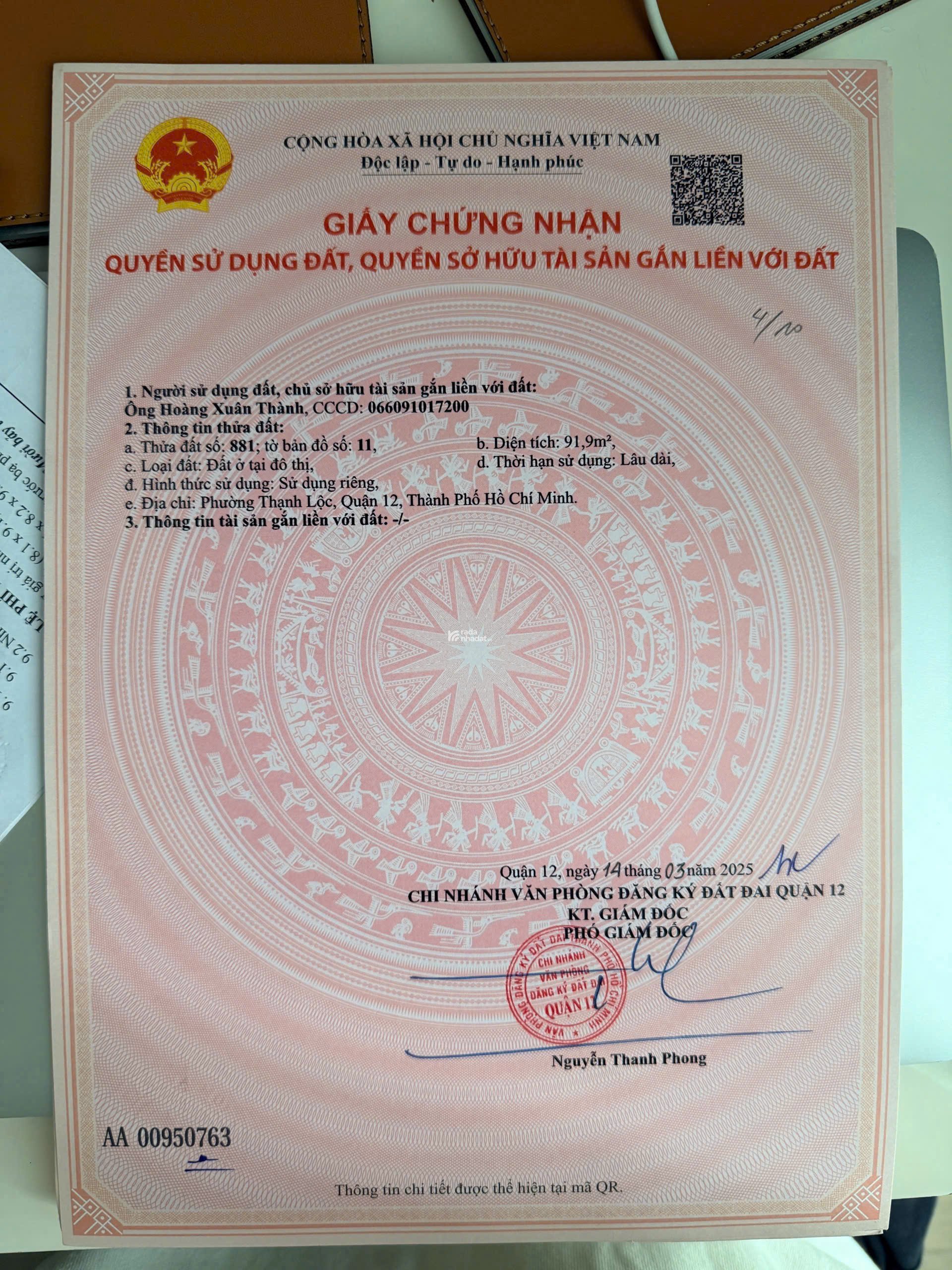 SIÊU PHẨM ĐẤT MẶT TIỀN TL39 - AN PHÚ ĐÔNG, Q12